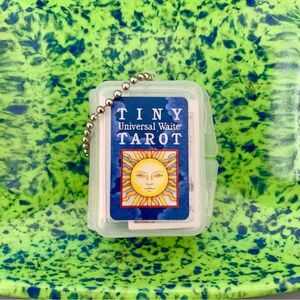 Tiny Universal Waite Tarot Keychain Travel Size Deck